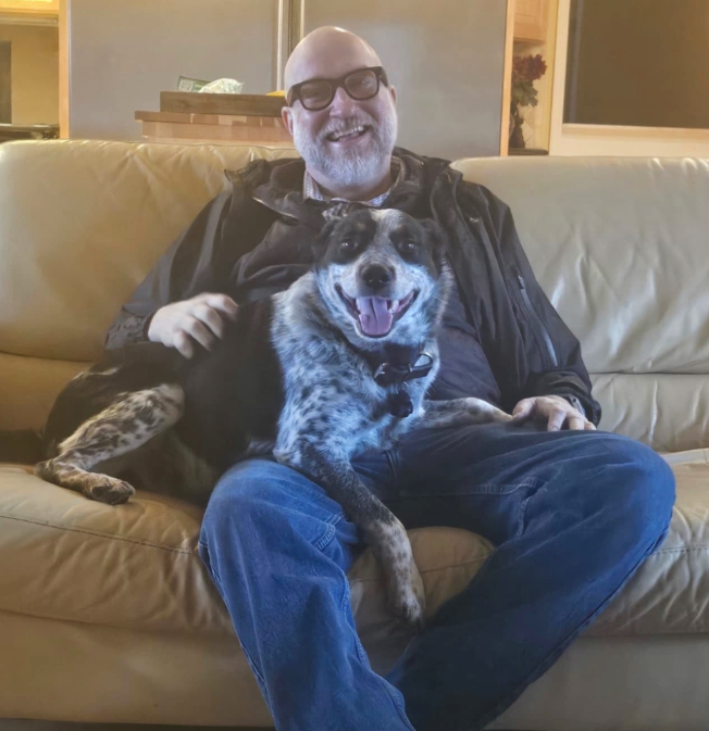 Tim and his dog Dante